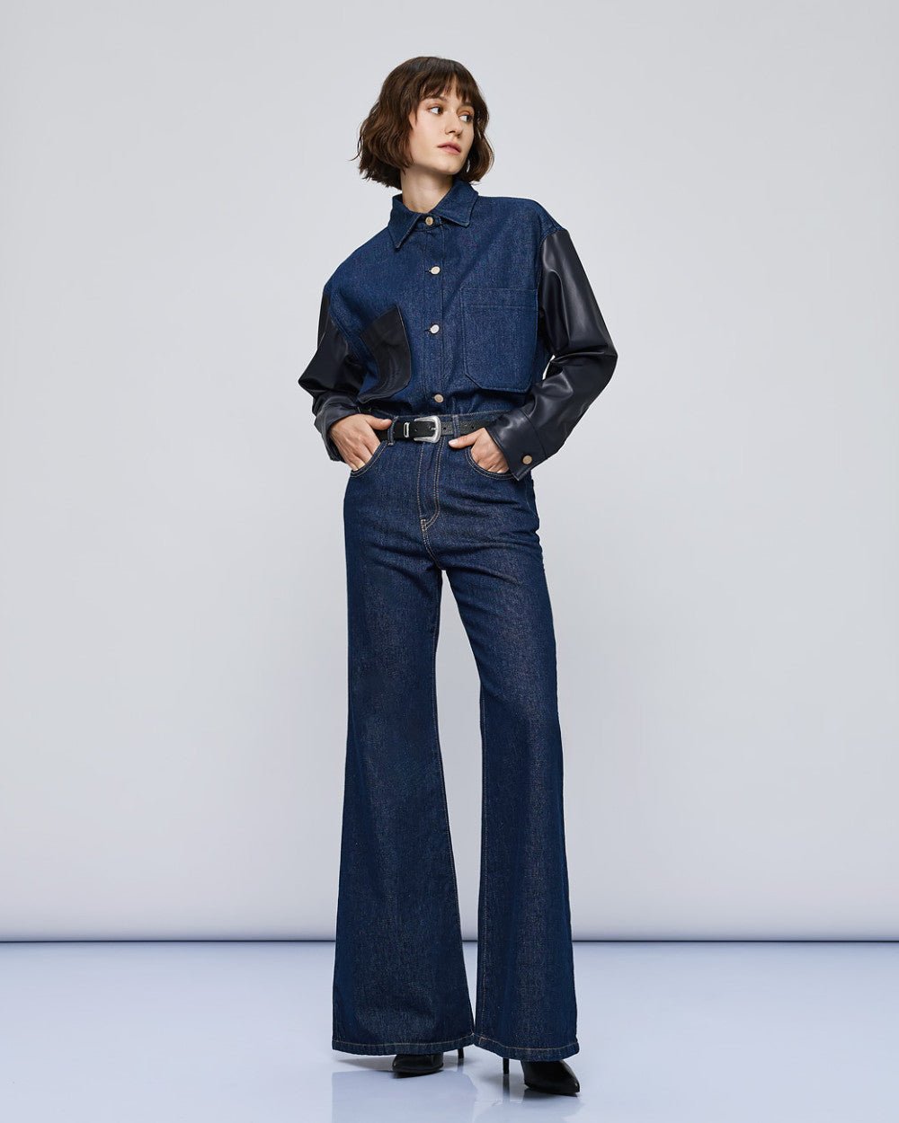 Παντελόνι denim καμπάνα Access Fashion
