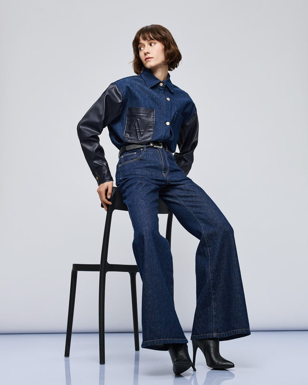 Παντελόνι denim καμπάνα Access Fashion