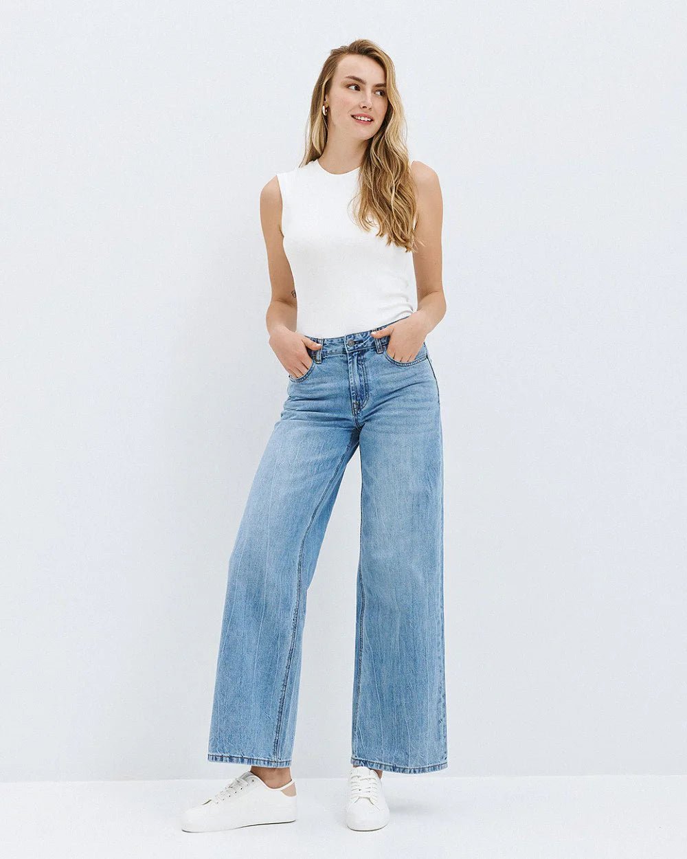 Παντελόνι denim low - rise Access Fashion