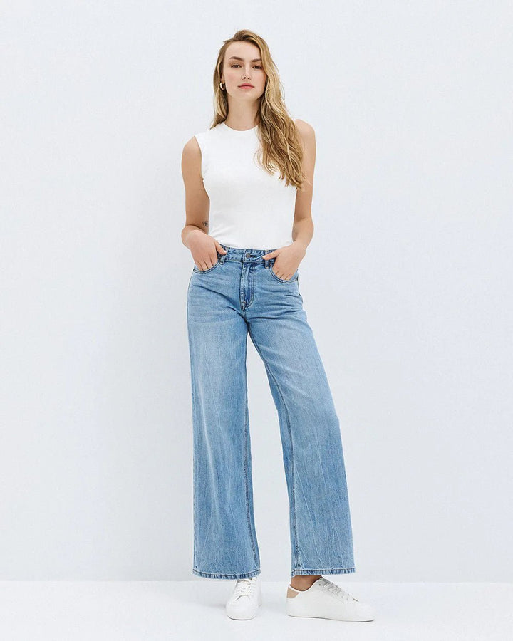 Παντελόνι denim low - rise Access Fashion