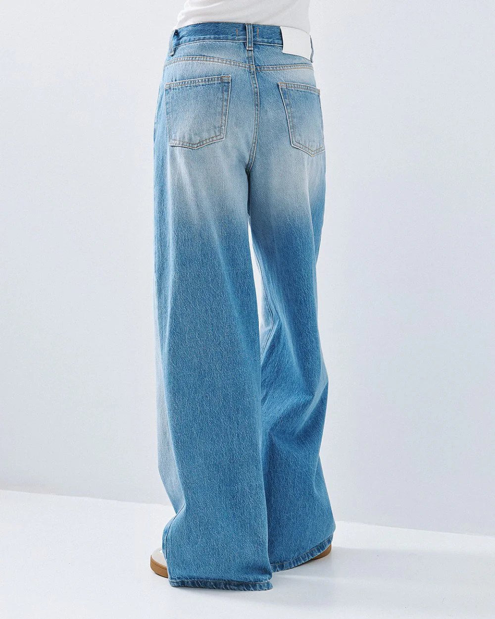 Παντελόνι denim wide leg ψηλόμεσο Access Fashion