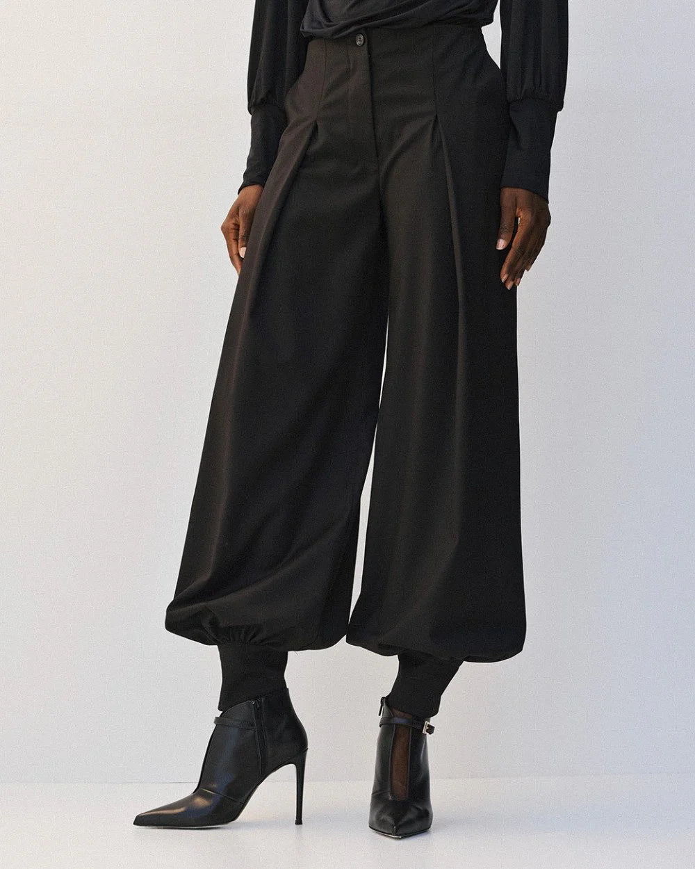 Παντελόνι harem με πιέτες Access Fashion