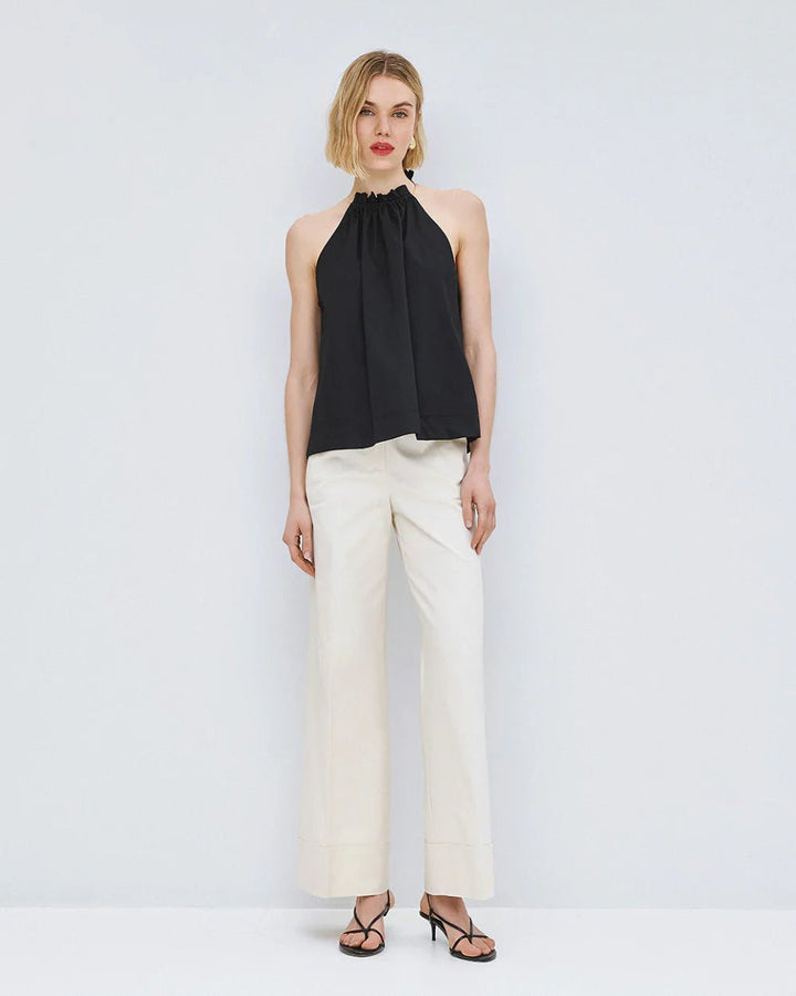 Παντελόνι με ρεβέρ και λάστιχο Access Fashion