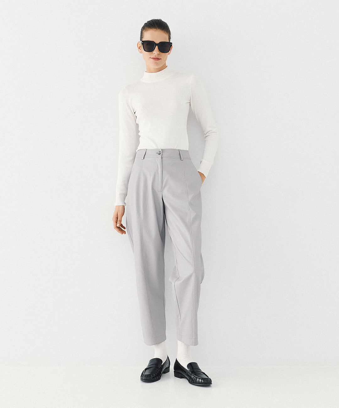 Παντελόνι όψης δέρματος Access Fashion