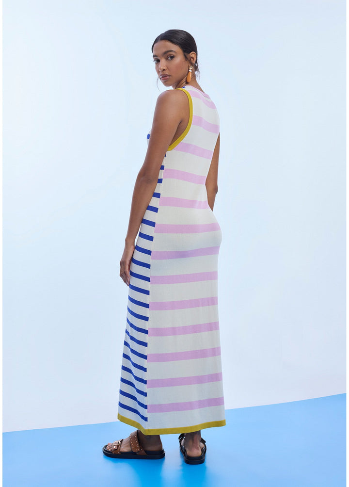 Πλεκτό φόρεμα riviera stripes Lola Casademunt