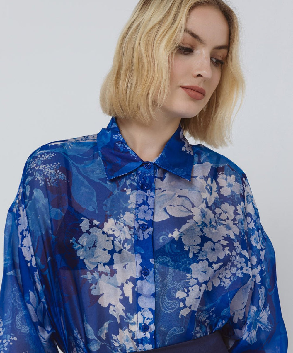 Πουκάμισο εμπριμέ λουλούδια Access Fashion - A Collection Boutique