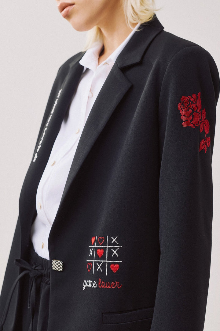 Σακάκι με κεντήματα Figaro Fashion