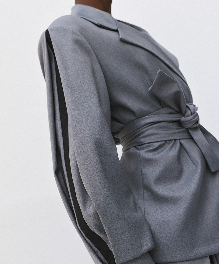Σακάκι σταυρωτό με φουσκωτά μανίκια Access Fashion