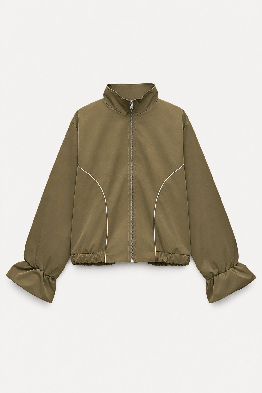 Σετ bomber jacket & balloon midi φούστα με ρέλι Lumina