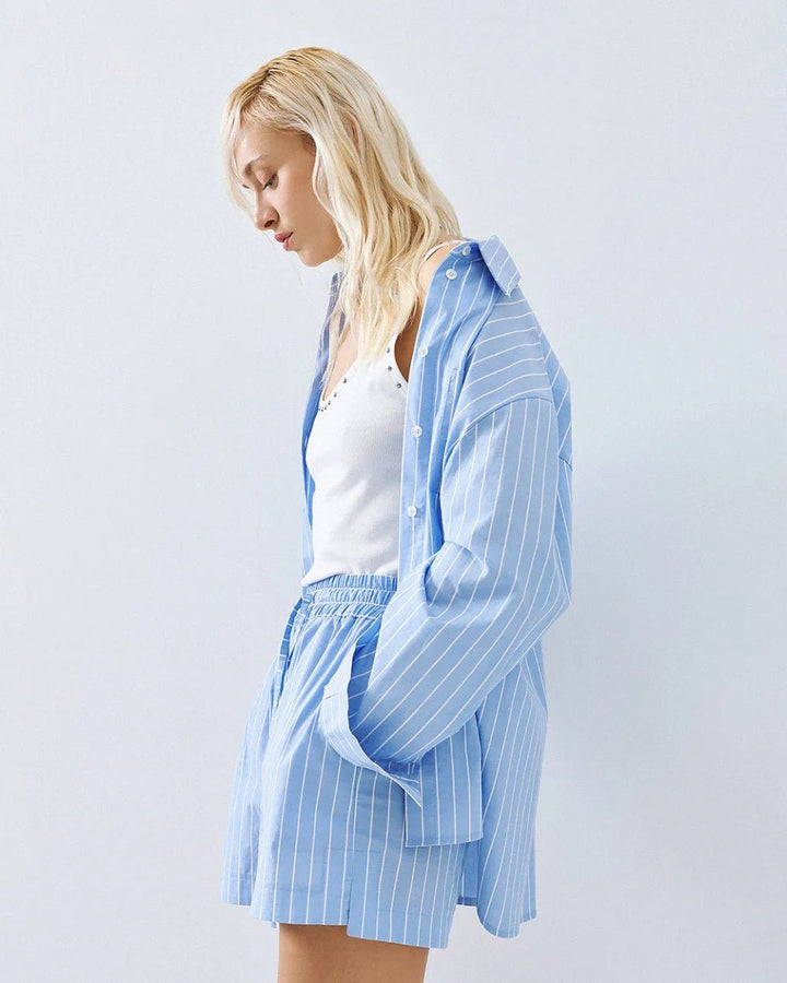 Σορτς ριγέ με λάστιχο Access Fashion