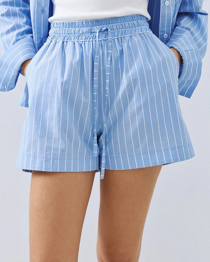 Σορτς ριγέ με λάστιχο Access Fashion
