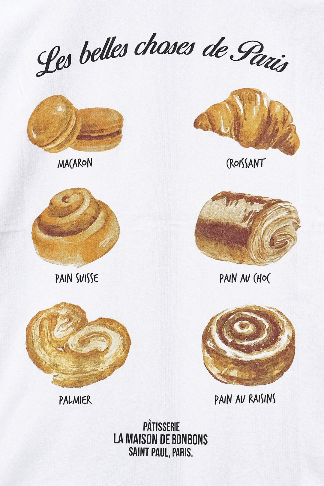 T-shirt με Paris pastry graphic print Lumina
