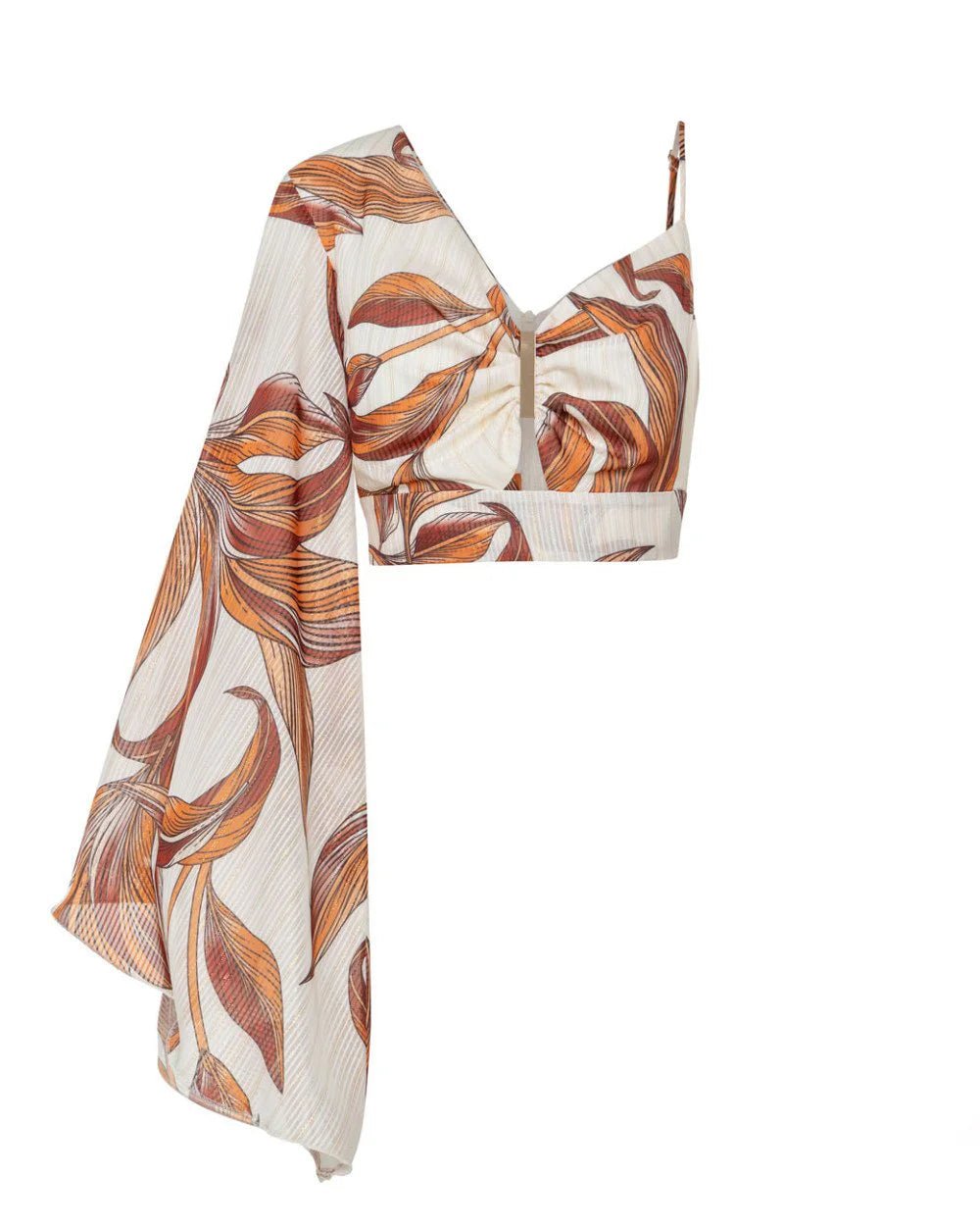 Τοπ εμπριμέ με ένα μανίκι Access Fashion