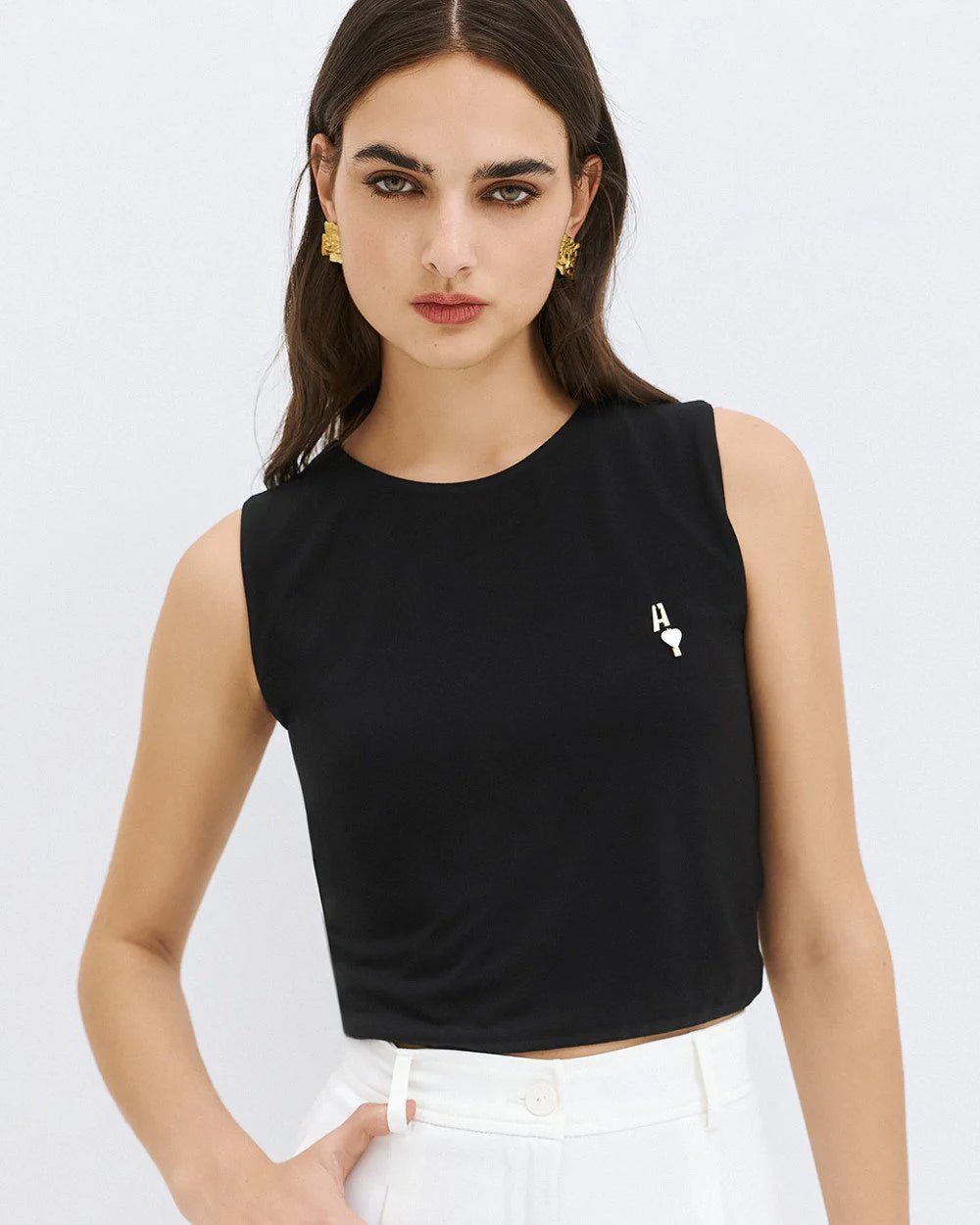 Τοπ κοντό αμάνικο Access Fashion