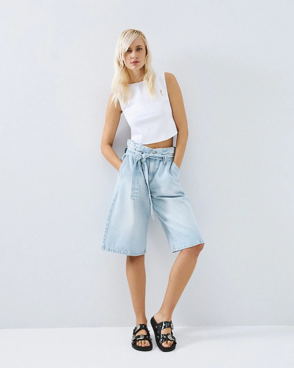 Τοπ κοντό αμάνικο Access Fashion