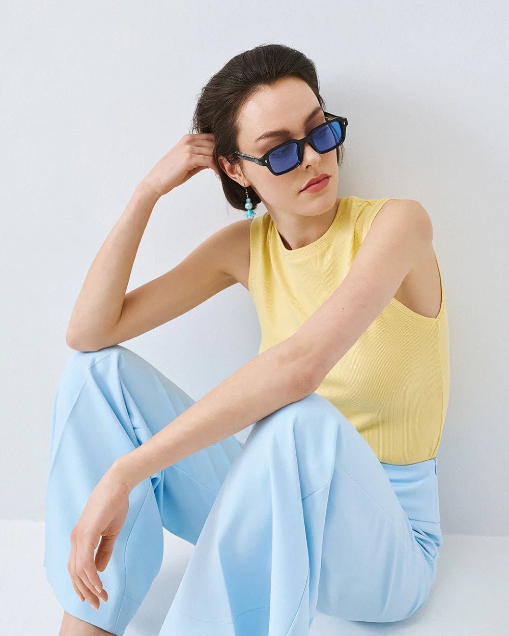 Τοπ ριπ αμάνικο Access Fashion