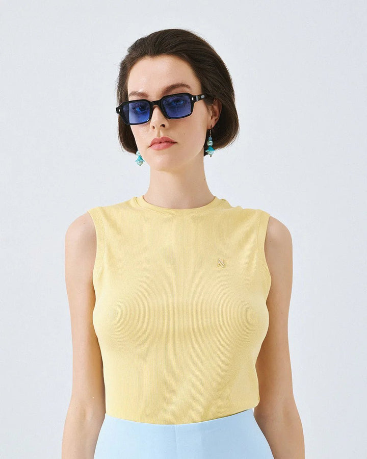 Τοπ ριπ αμάνικο Access Fashion