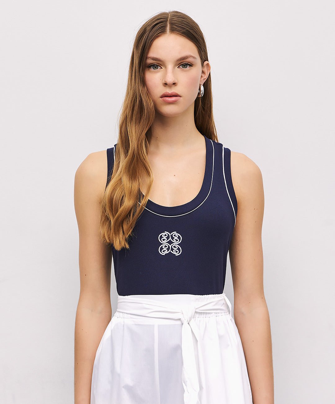Τοπ ριπ με κέντημα Access Fashion - A Collection Boutique