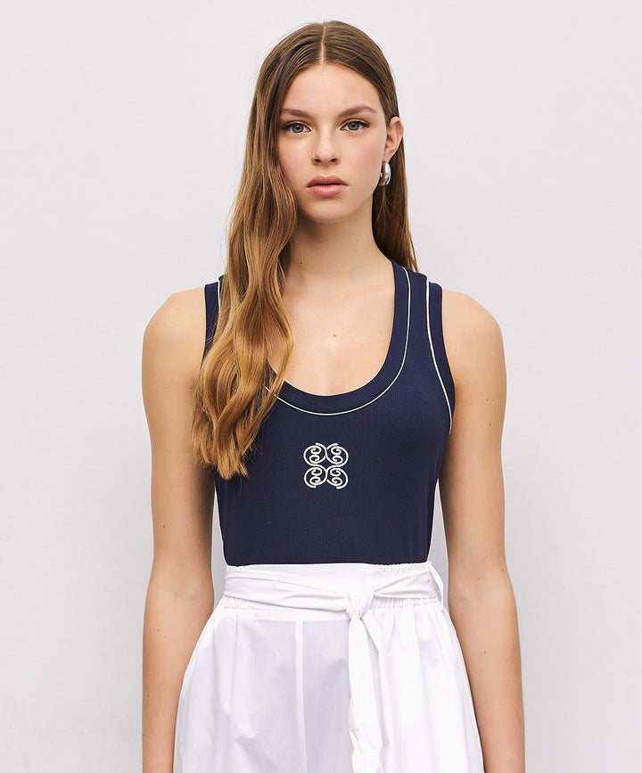 Τοπ ριπ με κέντημα Access Fashion - A Collection Boutique