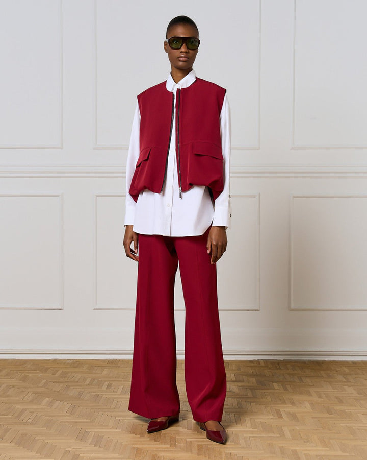 Τζάκετ αμάνικο με φερμουάρ Access Fashion