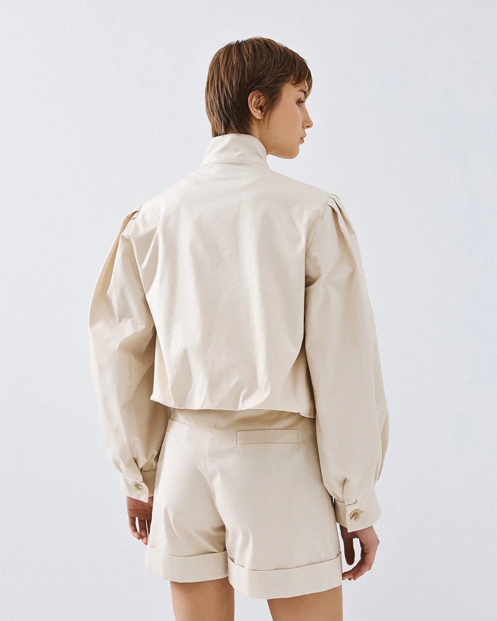 Τζάκετ bomber balloon με φουσκωτά μανίκια Access Fashion
