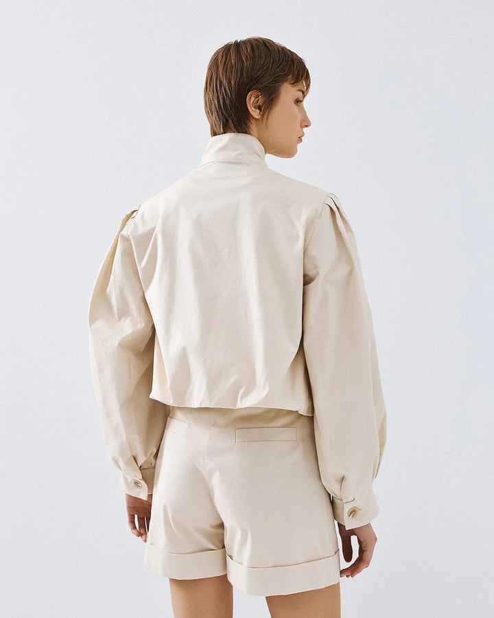 Τζάκετ bomber balloon με φουσκωτά μανίκια Access Fashion