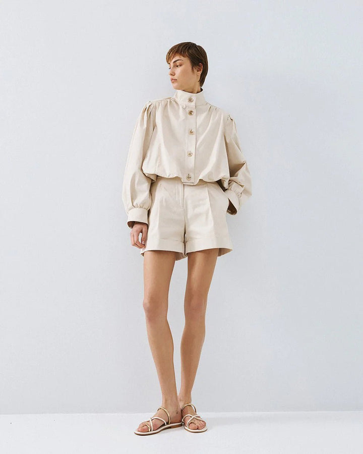 Τζάκετ bomber balloon με φουσκωτά μανίκια Access Fashion