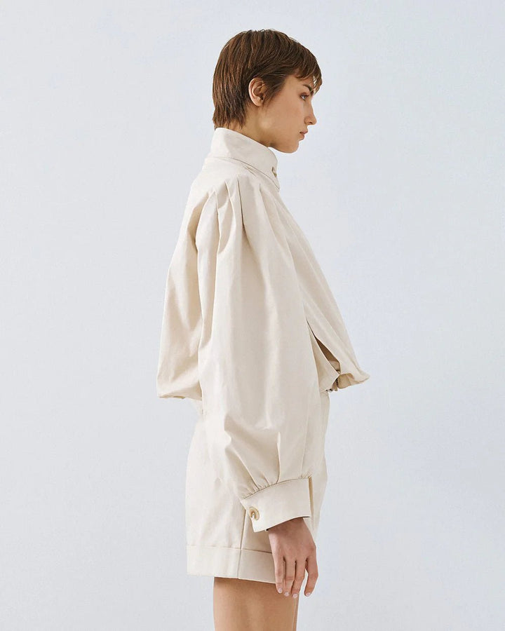 Τζάκετ bomber balloon με φουσκωτά μανίκια Access Fashion