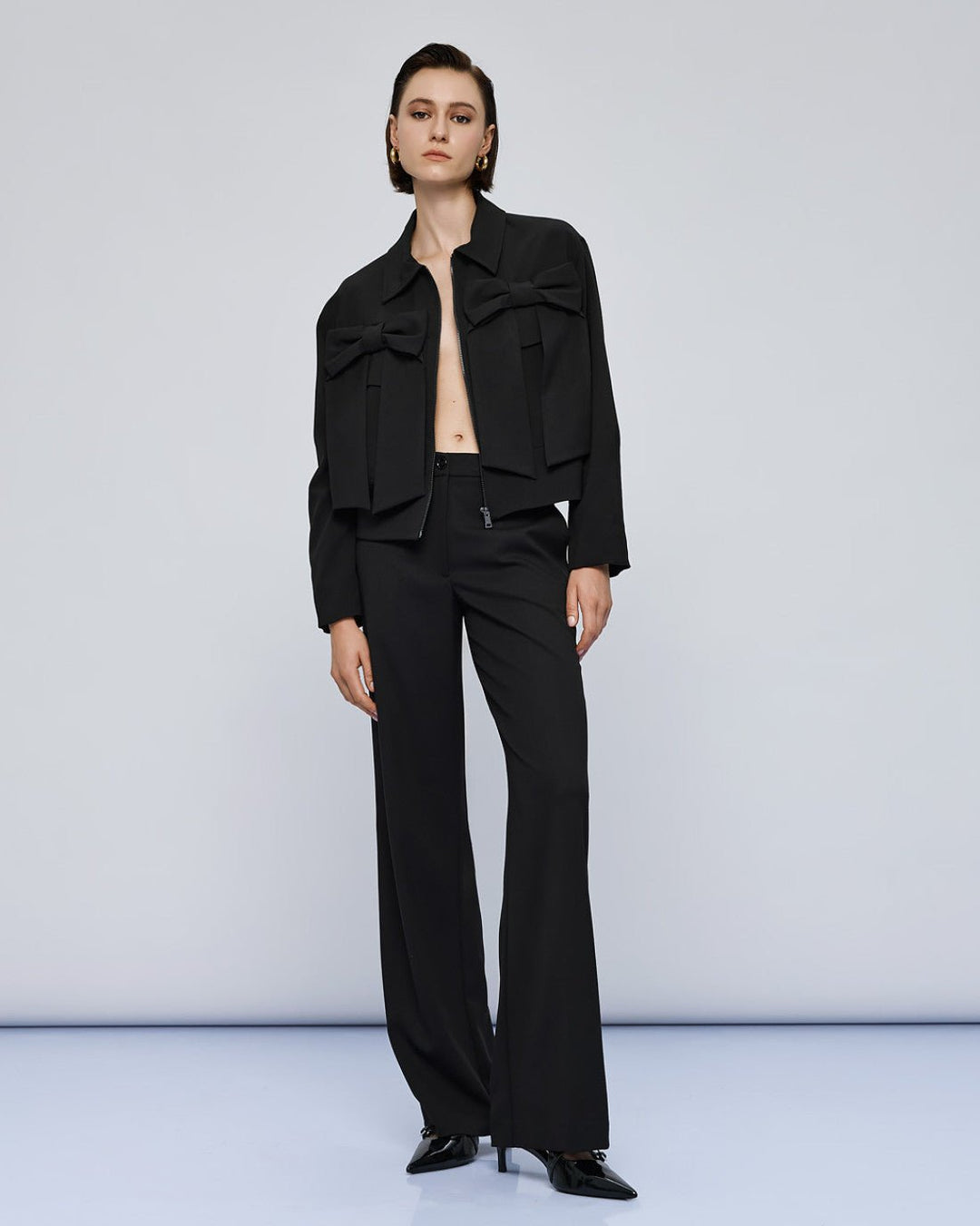 Τζάκετ bomber με φιόγκους Access Fashion