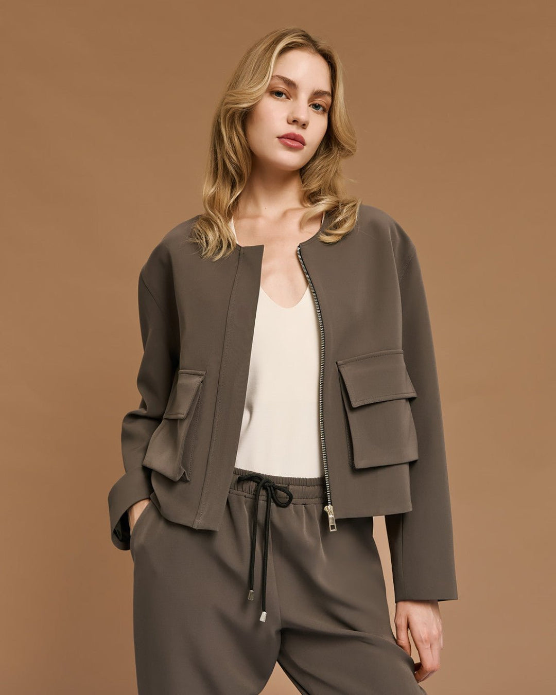 Τζάκετ κοντό με τσέπες Access Fashion
