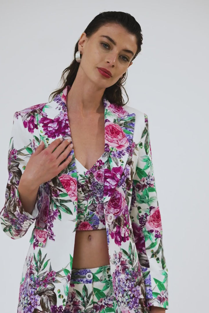 Μπλούζα floral μπούστο Access Fashion