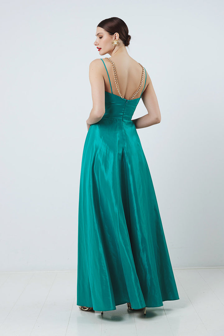 Φόρεμα μάξι με τιράντα και αλυσίδα Coelia - A Collection Boutique