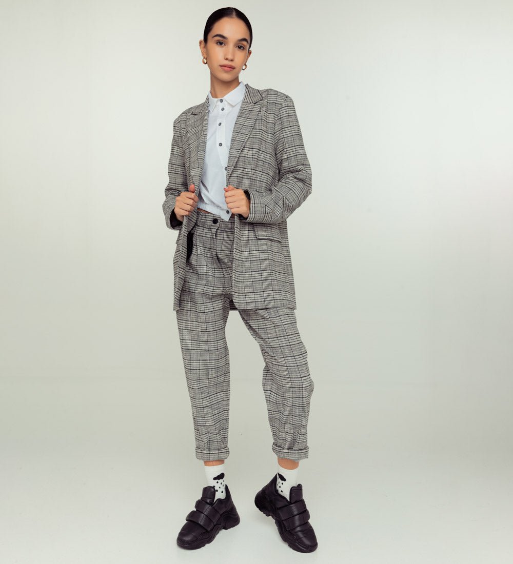 Alina plaid suit Access Fashion - A Collection Boutique