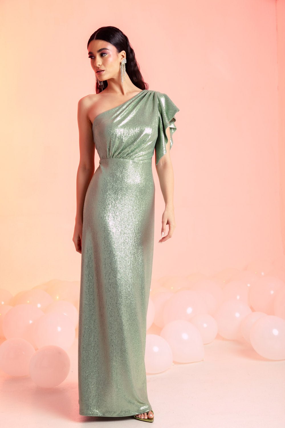 Φόρεμα μάξι με έναν ώμο Coelia - A Collection Boutique