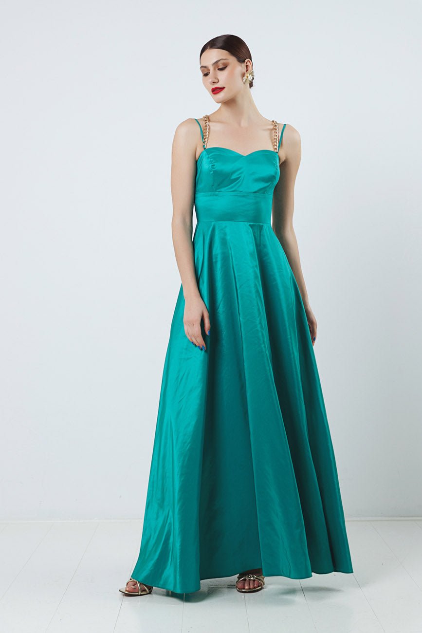 Φόρεμα μάξι με τιράντα και αλυσίδα Coelia - A Collection Boutique