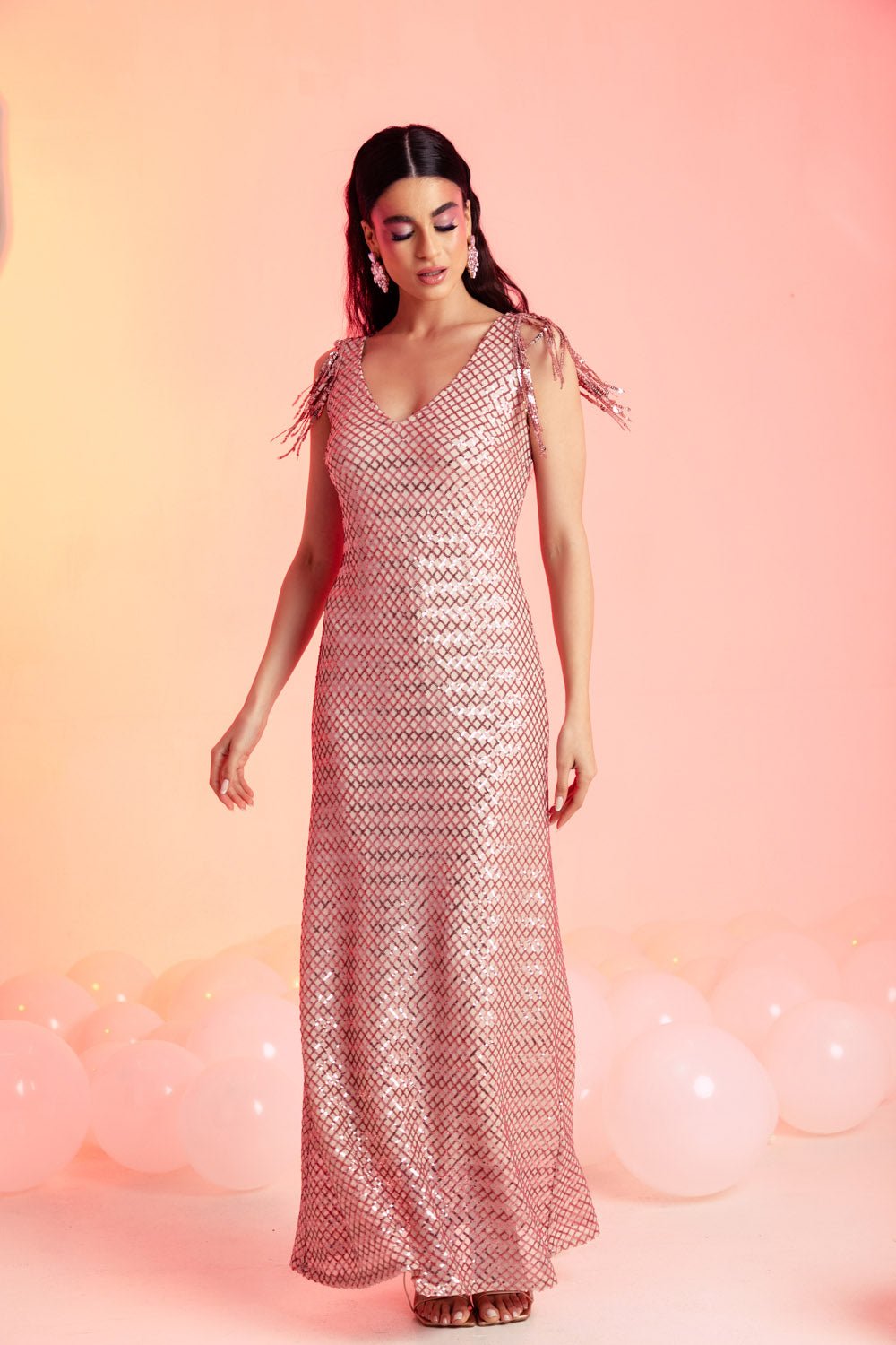 Φόρεμα μάξι παγιέτα Coelia - A Collection Boutique