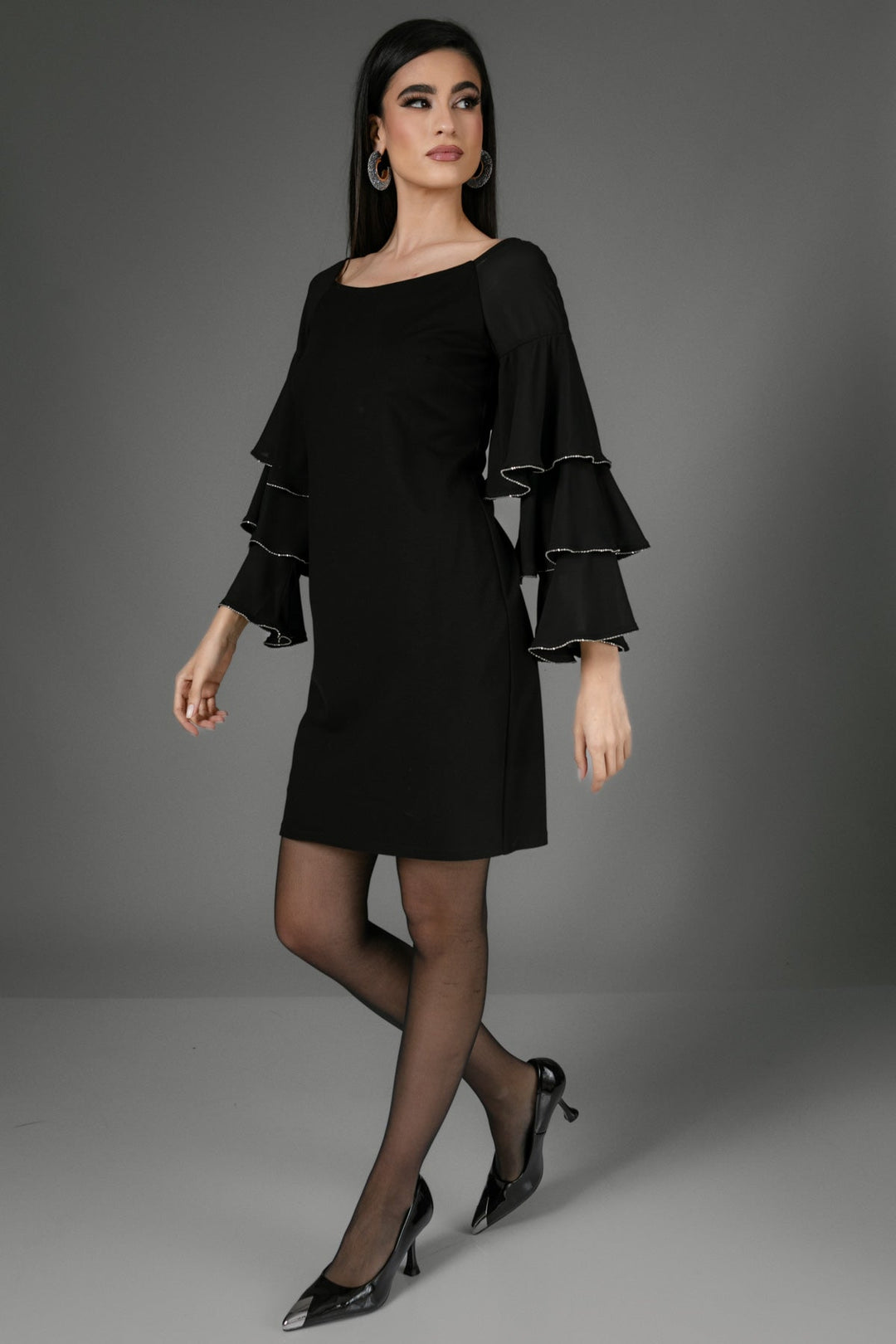 Φόρεμα με βολάν μανίκια Coelia - A Collection Boutique