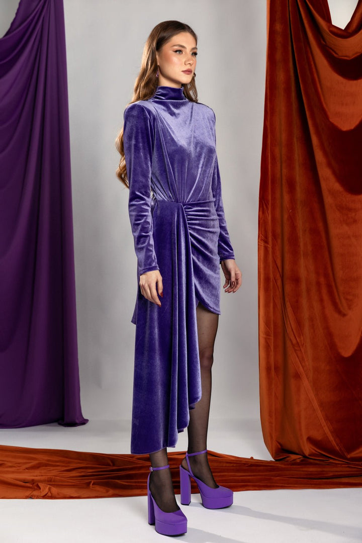 Φόρεμα μίνι velvet ζιβάγκο A Collection Boutique - A Collection Boutique