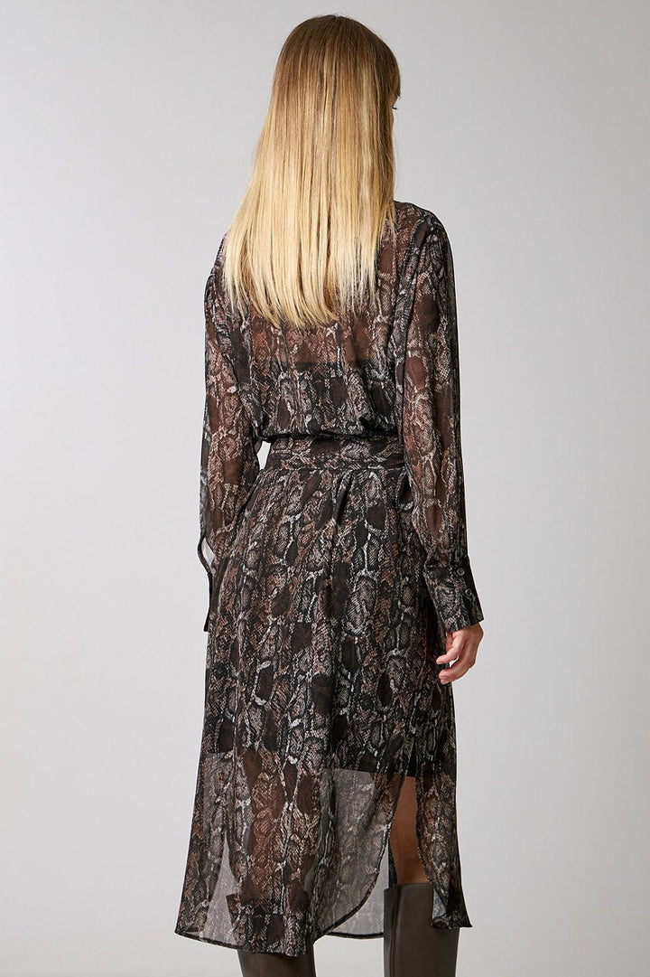 Φόρεμα σεμιζιέ snake print Access Fashion - A Collection Boutique