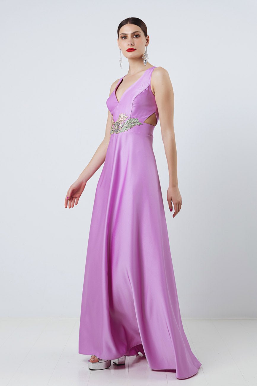Μάξι σατέν φόρεμα Coelia - A Collection Boutique