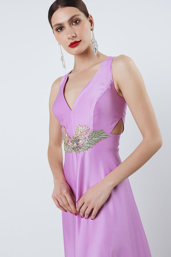 Μάξι σατέν φόρεμα Coelia - A Collection Boutique