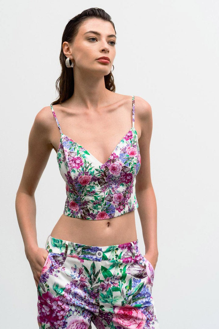 Μπλούζα floral μπούστο Access Fashion - A Collection Boutique