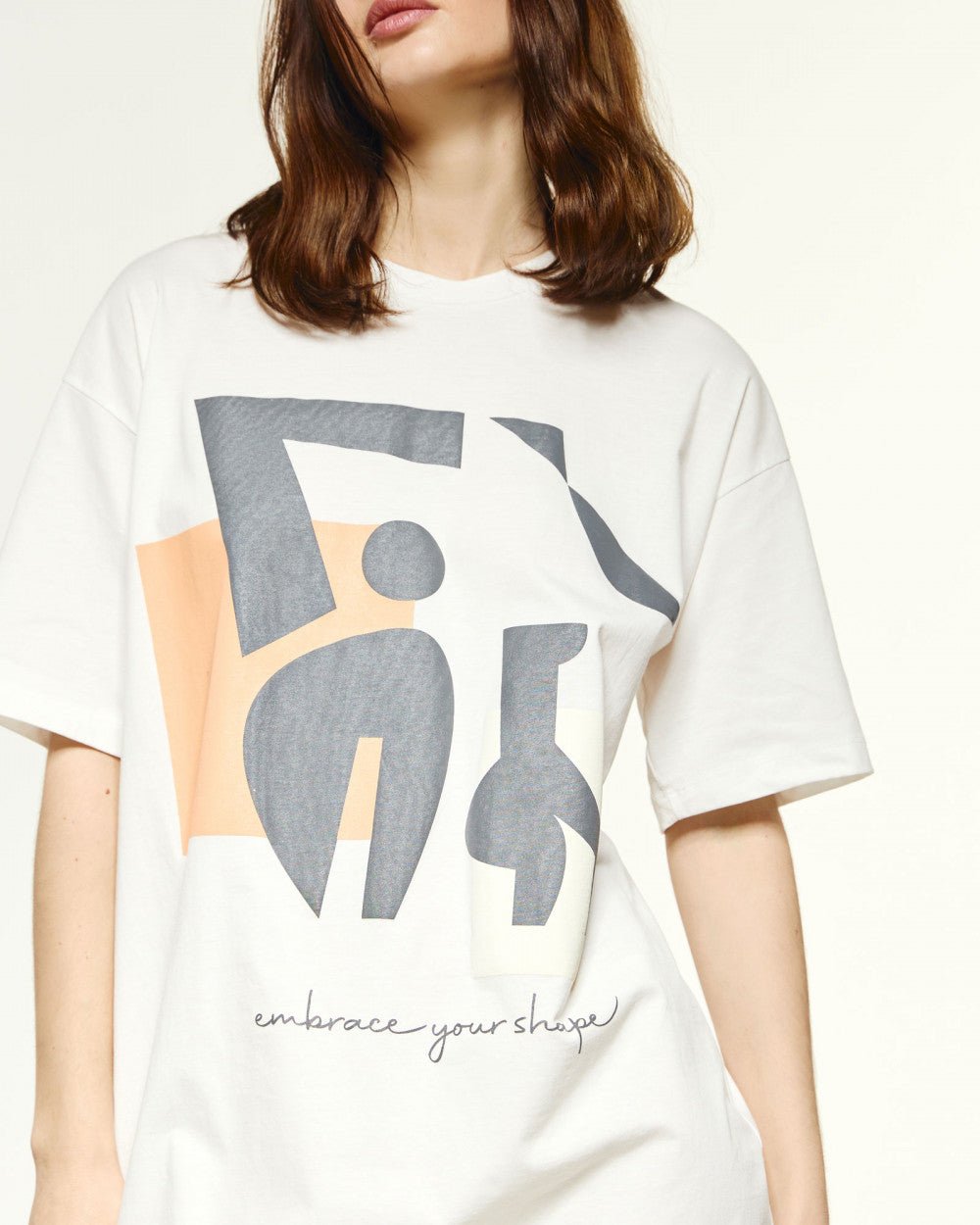 Μπλούζα t-shirt μακριά embrace your shape Access Fashion - A Collection Boutique
