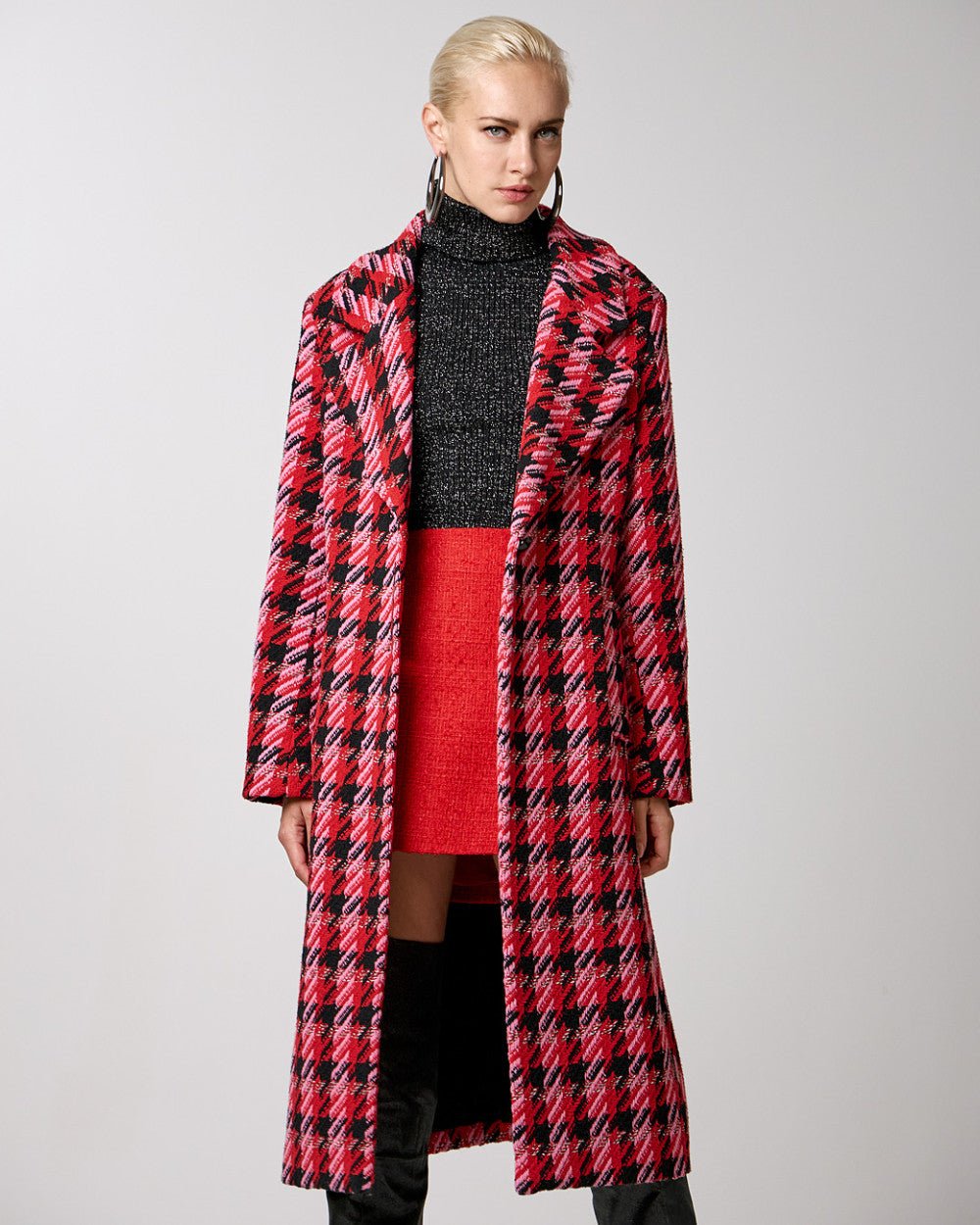 Παλτό pied-de-poule Access Fashion - A Collection Boutique