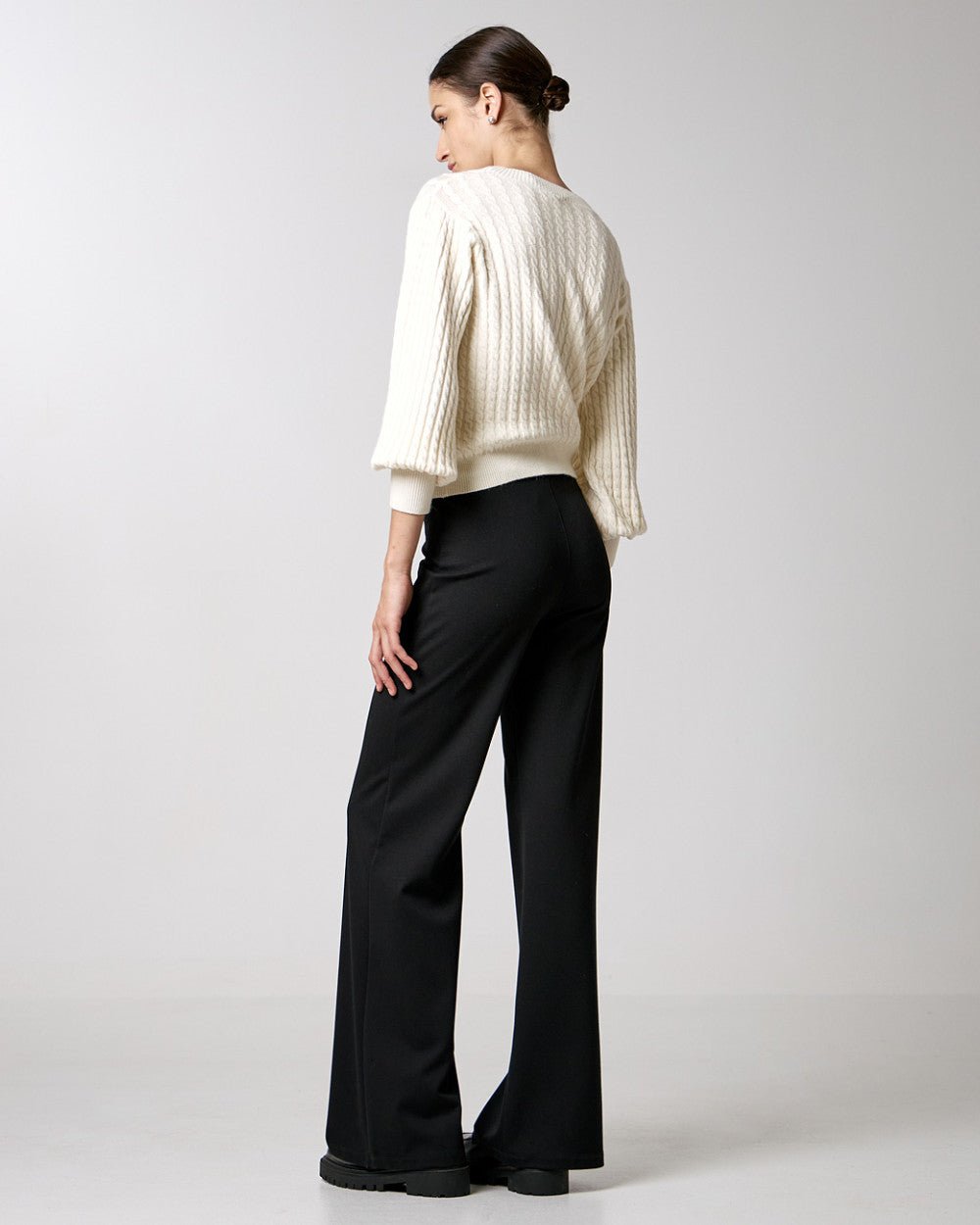 Παντελόνα καμπάνα με ελαστική μέση Access Fashion - A Collection Boutique