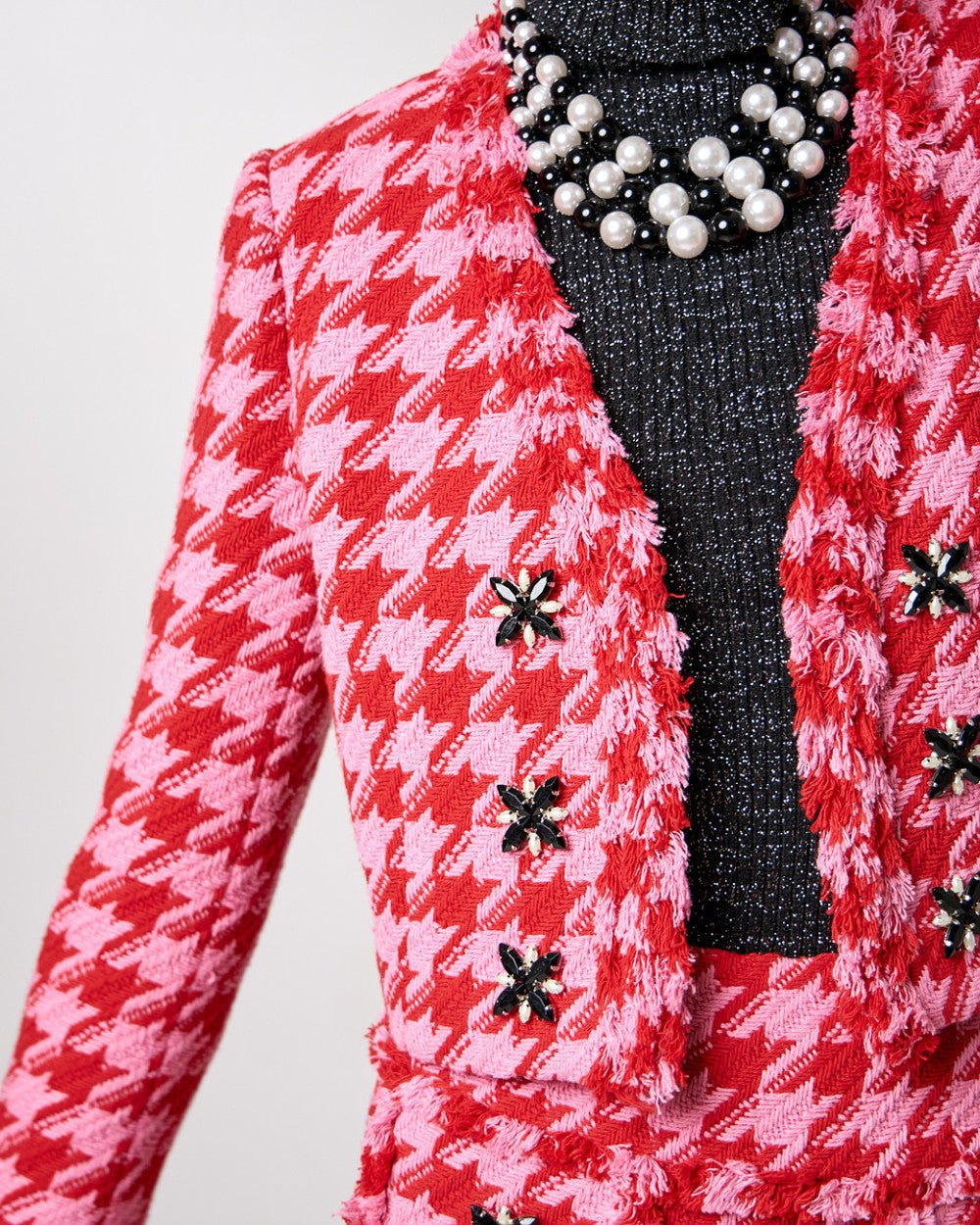 Σακάκι κοντό tweed με πέτρες Access Fashion - A Collection Boutique